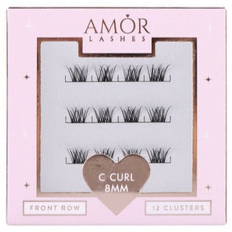 Amor Lashes QuickLash Clusters - Front Row 8mm (C Curl)