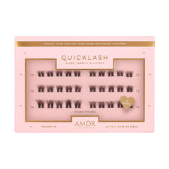 Amor Lashes QuickLash Mixed Length Clusters (D Curl) [Double Trouble]