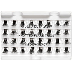 Ardell Duralash Double Up Knotted Flare Trios - Medium Black (Tray Shot)