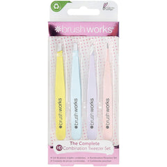 Brushworks The Complete Combination Tweezer Set (4 Pieces)