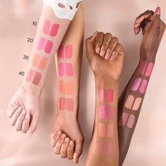 Catrice Cosmetics Blush Affair Cream & Powder Palette (6g) - Model Arm Colour Swatches