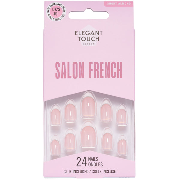 Elegant Touch False Nails Almond Short Length - French 162 | False ...