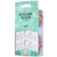 Elegant Touch False Nails Oval Medium Length - Bare (Angled Packaging Shot)