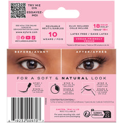 Eylure 3/4 Length Lashes 025 (Back of Packaging)