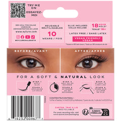 Eylure 3/4 Length Lashes 030 (Back of Packaging)