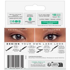 Eylure Individual Lashes Definition (Back of Packaging)