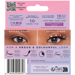 Eylure Pride Lashes - Queen of Hearts (Back of Packaging)