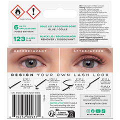 Eylure Salon Extensions Individual Lashes No Filter (Back of Packaging)