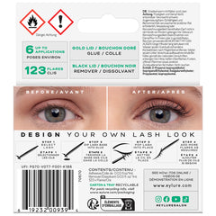 Eylure Salon Extensions Individual Lashes Unfiltered (Back of Packaging)