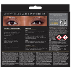 Eylure Underlash Salon Lash Extension Kit - Wispy (Back of Packaging)