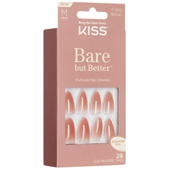 Kiss False Nails Bare But Better - Fairest Nude (Angled Packaging 1)