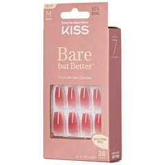Kiss False Nails Bare But Better - Nude Nude (Angled Packaging 2)