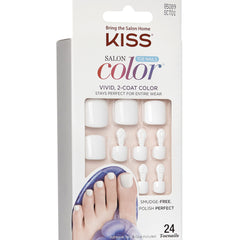 Kiss False Nails Salon Color Toe Nails - This Is Class (Angled Packaging 1)