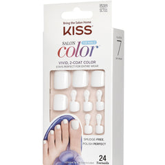 Kiss False Nails Salon Color Toe Nails - This Is Class (Angled Packaging 2)