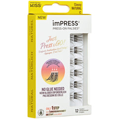 Kiss ImPRESS Press-On Falsies Cluster Lashes - Classy Natural (Angled Packaging 1)