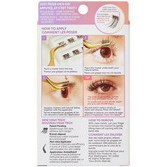 Kiss ImPRESS Press-On Falsies Cluster Lashes - Classy Natural (Back of Packaging)