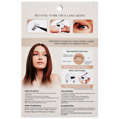 Kiss Lash Atelier Lash Extensions Design Kit - Natural (Back of Packaging)