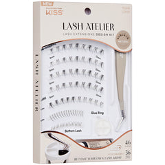 Kiss Lash Atelier Lash Extensions Design Kit - Natural (Angled Packaging Shot 1)