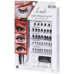 Kiss Lash Couture 3D DIY Lash Extensions - Lash Mapping Kit (Angled Packaging)