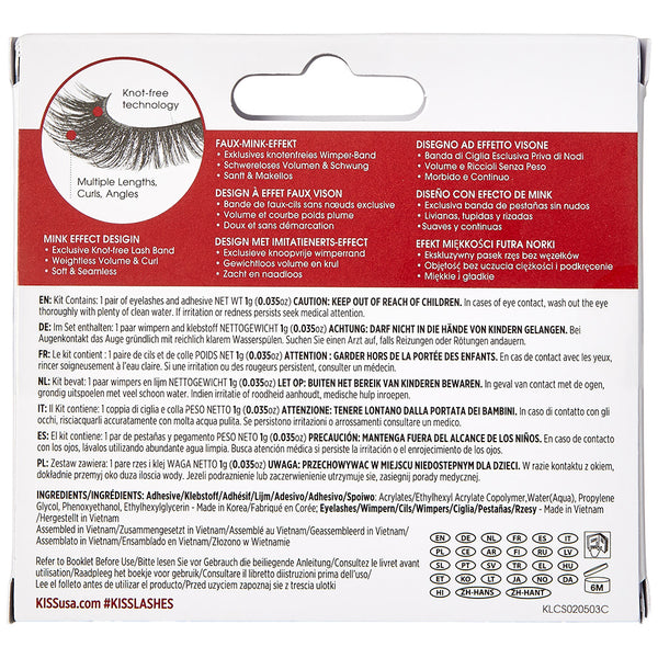 Kiss Lash Couture Faux Mink Collection - Little Black Dress | False Eyelashes Kiss Lash Couture Faux Mink Collection - Little Black Dress | False Eyelashes