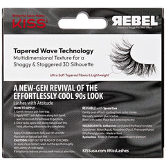 Kiss Lash Couture Rebel Lashes - Main Character (Back of Packaging)