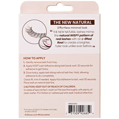 Kiss The New Natural Lashes Multipack - Nude Blazer (Back of Packaging)