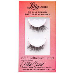 Lilly Lashes Self-Adhesive Band 3D Faux Mink Half Lashes - Wild Child