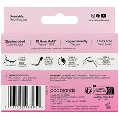Salon System 3/4 Length 033 Classic Light Lashes (Back of Packaging)