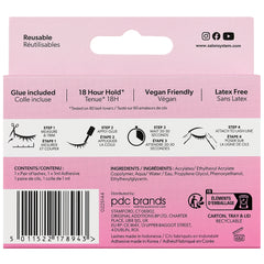 Salon System 3/4 Length 055 Classic Volume Lashes (Back of Packaging)