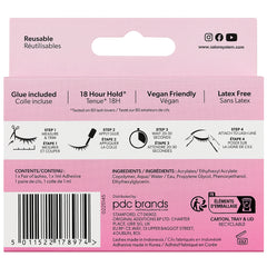 Salon System 3/4 Length 099 Classic Volume Lashes (Back of Packaging)