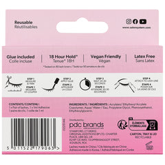 Salon System Intense 212 Ultra Volume Lashes (Back of Packaging)