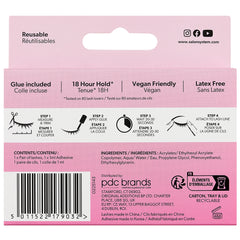 Salon System Intense 232 Ultra Volume Lashes (Back of Packaging)
