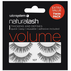 Salon System Naturalash 107 Black Volume Twin Pack