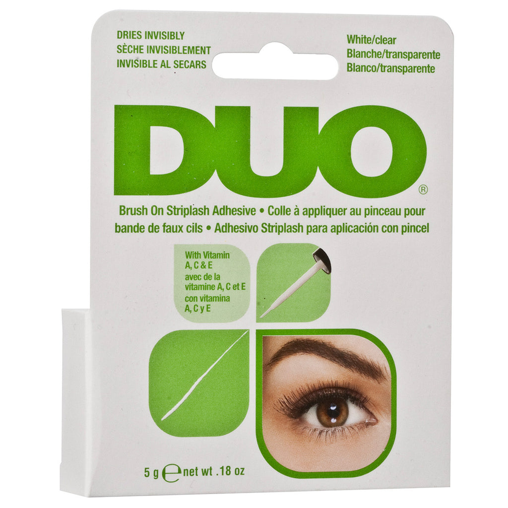 Duo Brush-on Strip Lash Glue White Clear Tone