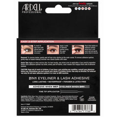 Ardell Lash Contour False Eyelashes - 371 (Twin Pack) - Back of Packaging