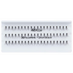 Ardell Lashes 3D Faux Mink Individuals - Short Black (Tray Shot)