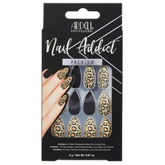 Ardell Nails Nail Addict Premium False Nails - Black Leopard