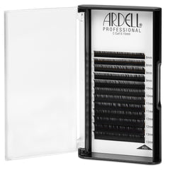 Ardell Professional C Curl Black Individual Lash Extensions 0.15, Assorted Length (8, 9, 10, 11, 12, 13mm) - Open