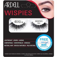 Ardell Wispies 701 Lashes Black (with DUO Glue)