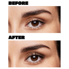 Close-up of a woman's eyes highlighting a