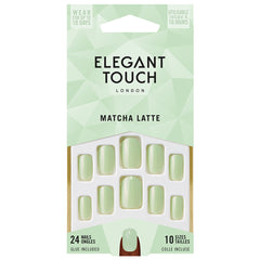 Elegant Touch False Nails Squoval Short Length - Matcha Latte