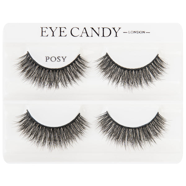 Eye Candy Wimpern Posy Doppelpack – Voluminös, Crisscross Fasern, Vegan & Wiederverwendbar