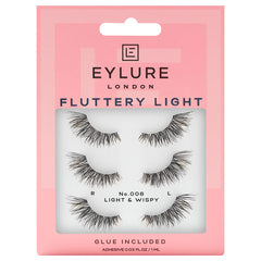 A package of Eylure Fluttery Light Lashes 008 Multipack, offered by the brand Eylure, delivers a