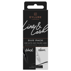 Eylure Line and Lash Duo Pack - Black and Clear (2x 0.7ml)