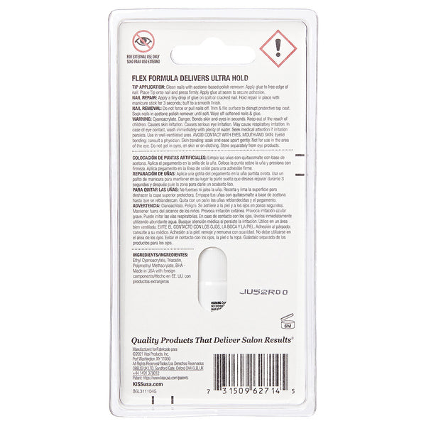 thumbnail interactive-video image 1 of Kiss Powerflex Max Speed Nail Glue - 3g Bottle For Fast Nail Tip Repair 1 of 3