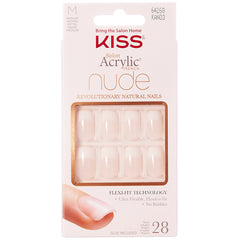 Kiss False Nails Salon Acrylic Nude French Nails - Cashmere