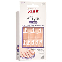 Kiss False Nails Salon Acrylic - Toe Nails (Angled Packaging Shot)