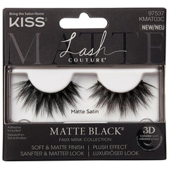 Kiss Matte Black Faux Mink Collection - Matte Satin