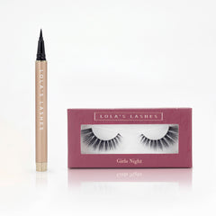 Lola's Lashes x Liberty Flick & Stick Kit - Girls Night with Black Liner (Loose)
