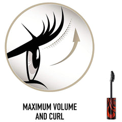 Max Factor Curl Addict 2000 Calorie Mascara Black (11ml) - Max Volume and Curl